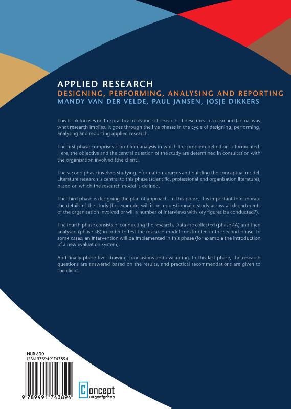 Achterkant van Applied research