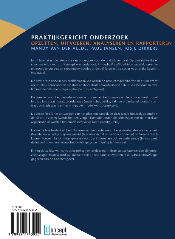 Achterkant van Praktijkgericht onderzoek
