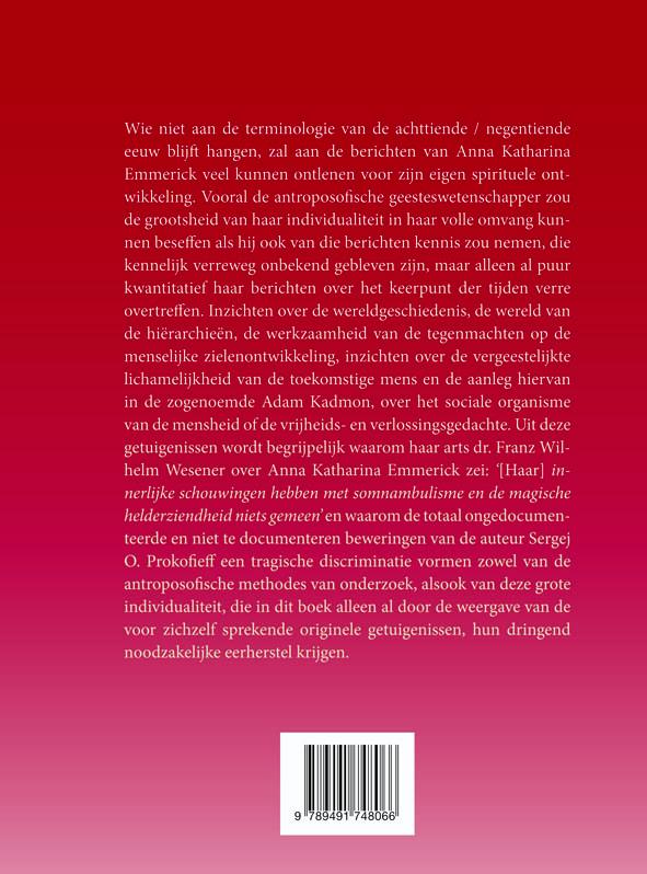 Achterkant van Anna Katharina Emmerick