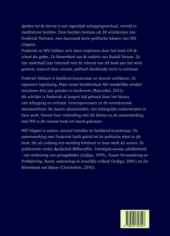 Achterkant van Spreken tot de sterren; Sprechen zu den sternen