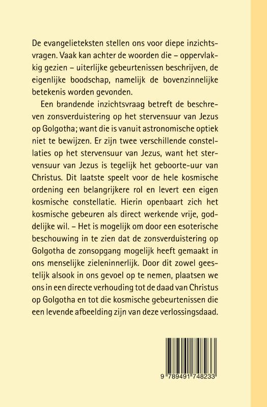 Achterkant van Materie sterft - Geest wordt geboren