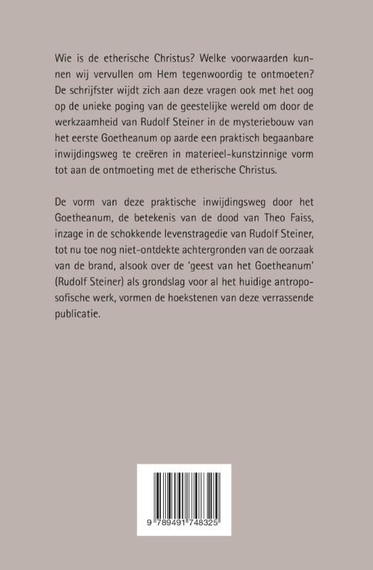 Achterkant van De ontmoeting met Christus in de huidige tijd en de geest van het Goetheanum