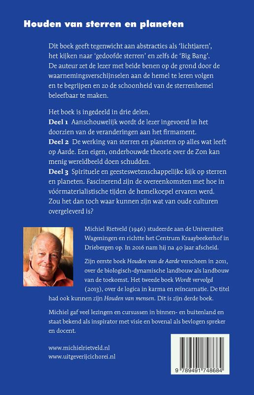 Achterkant van Houden van sterren en planeten