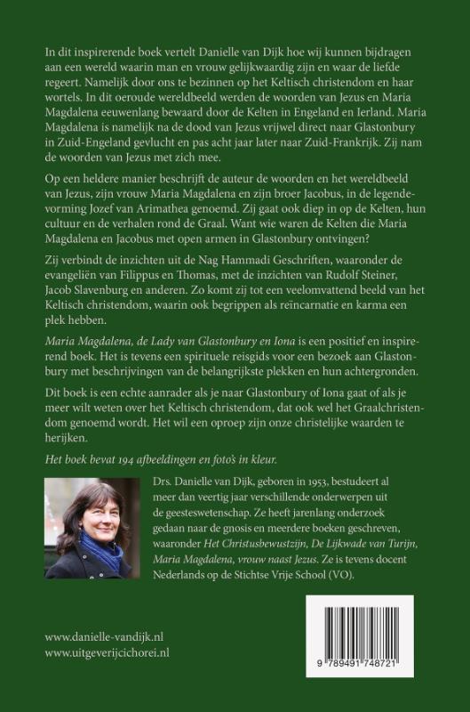 Achterkant van Maria Magdalena, de Lady van Glastonbury en Iona