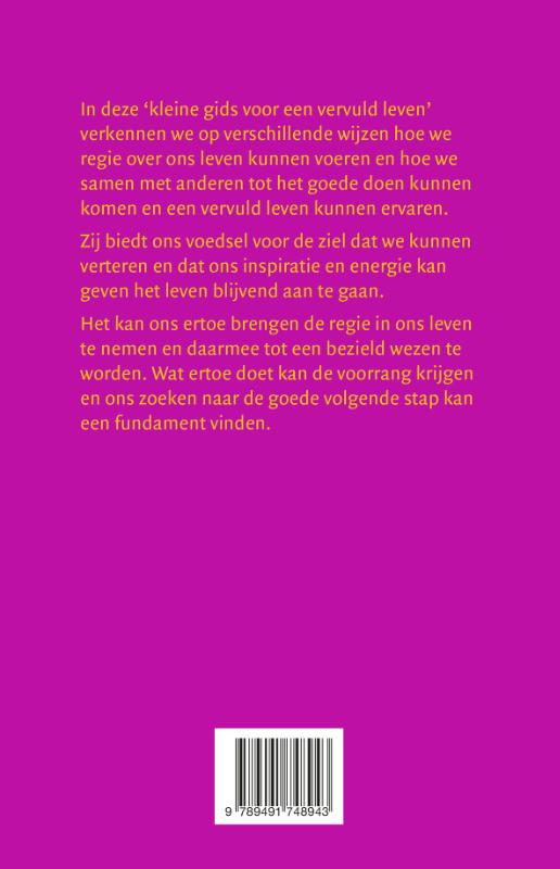 Achterkant van Kleine gids voor een vervuld leven