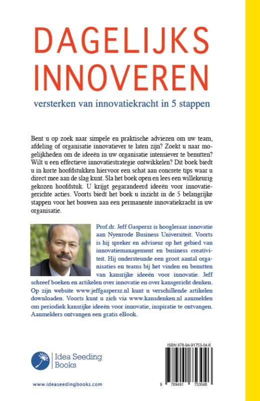 Achterkant van Dagelijks innoveren