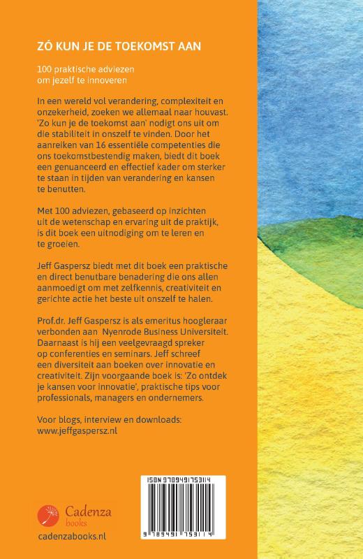 Achterkant van Zó kun je de toekomst aan