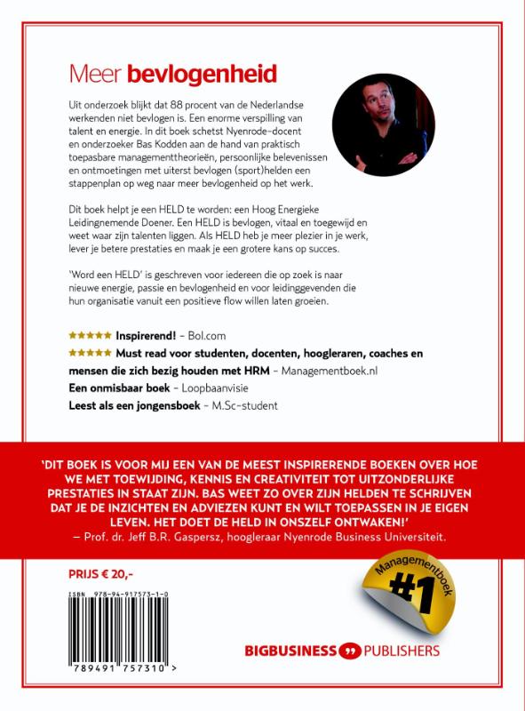 Achterkant van Word een held