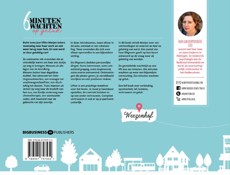 Achterkant van 6 minuten wachten op geluk
