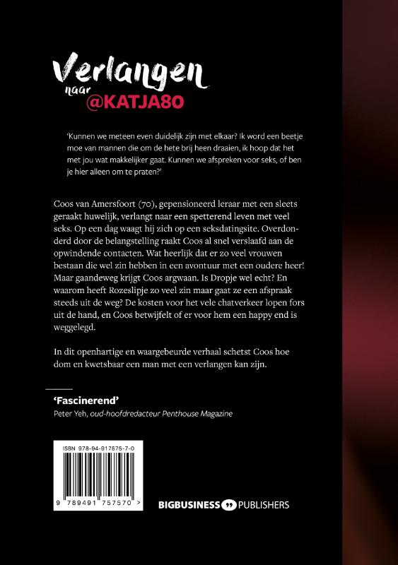 Achterkant van Verlangen naar @Katja80
