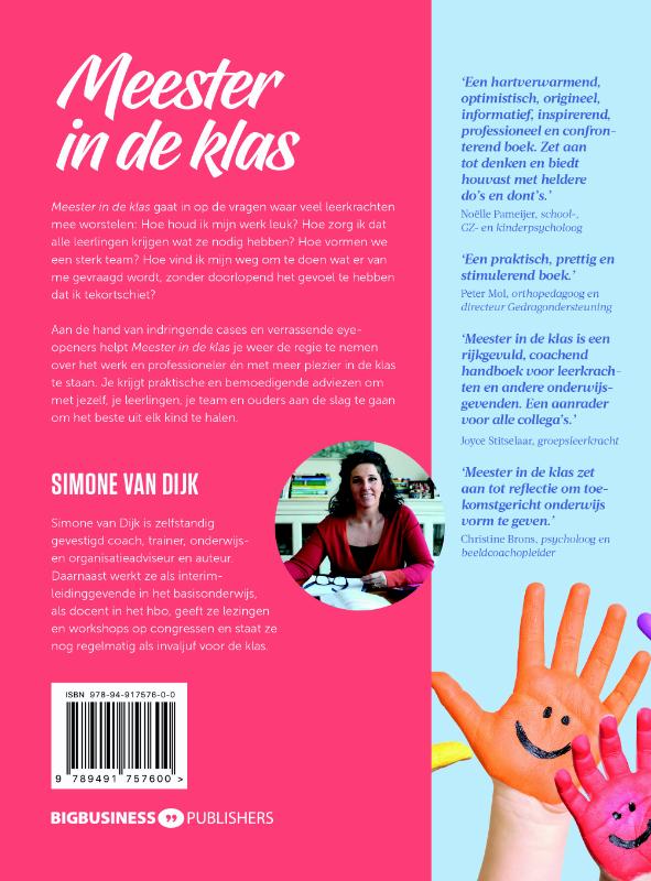 Achterkant van Meester in de klas