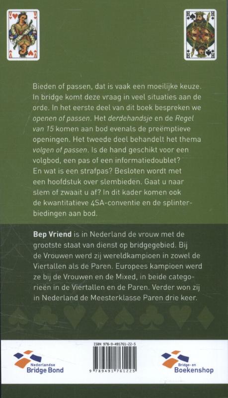 Achterkant van Bieden of passen?