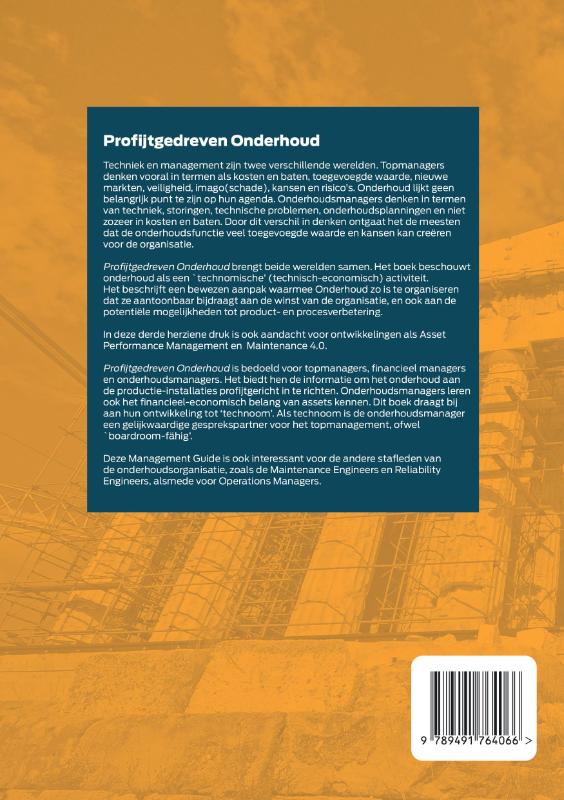 Achterkant van Profijtgedreven Onderhoud
