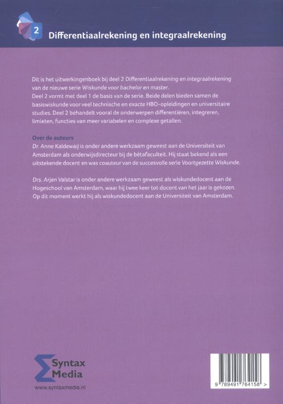 Achterkant van Uitwerkingen