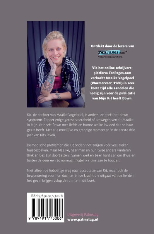Achterkant van Mijn Kit heeft down