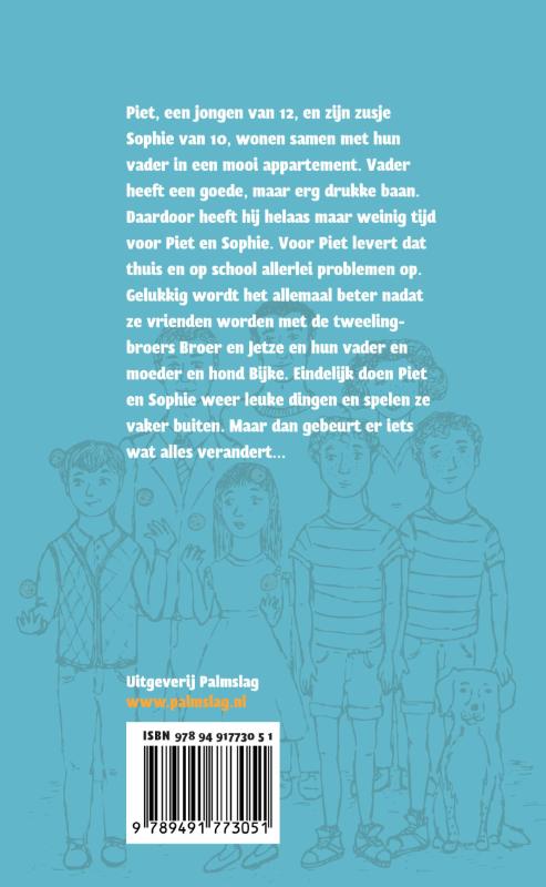 Achterkant van Piet en Sophie