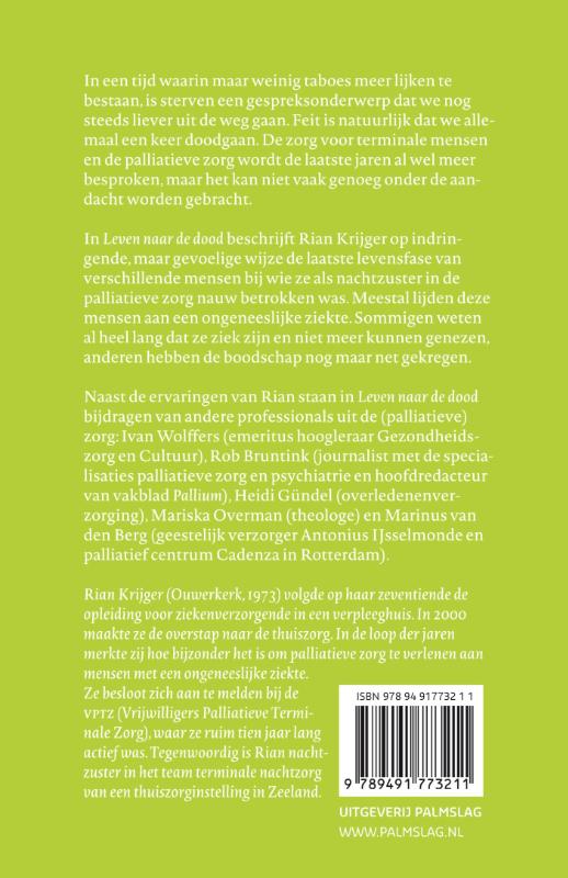 Achterkant van Leven naar de dood
