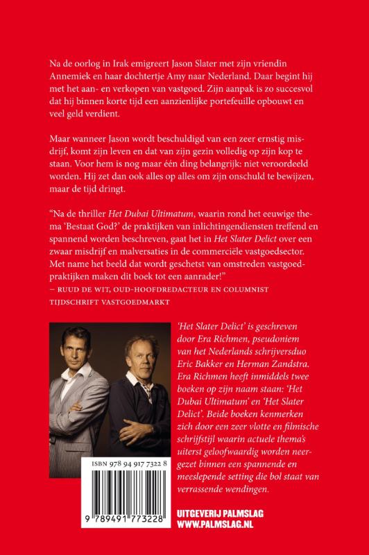 Achterkant van Het slater delict