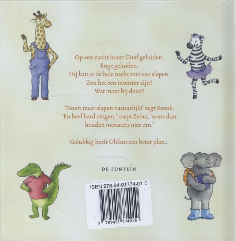 Achterkant van Giraf gaat slapen