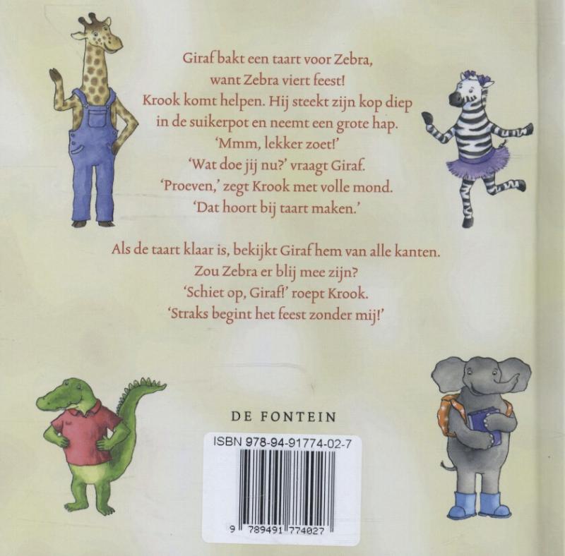 Achterkant van Giraf viert feest