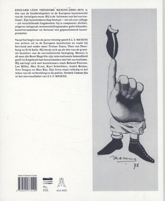 Achterkant van Het sterrenalfabet van E.L.T. Mesens