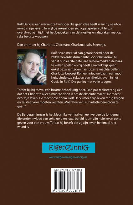 Achterkant van De beroepsminnaar