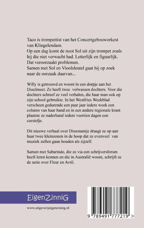 Achterkant van Dissonantje