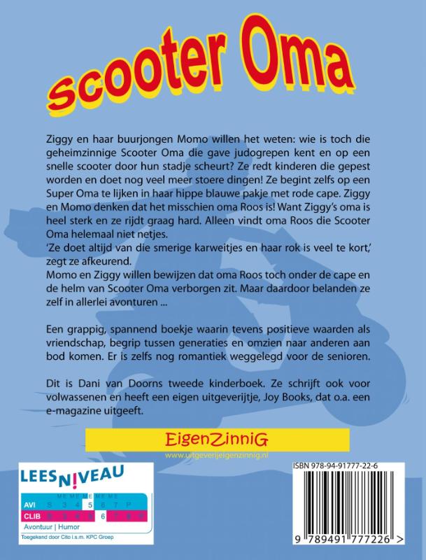 Achterkant van Scooter oma