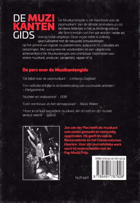 Achterkant van De muzikantengids