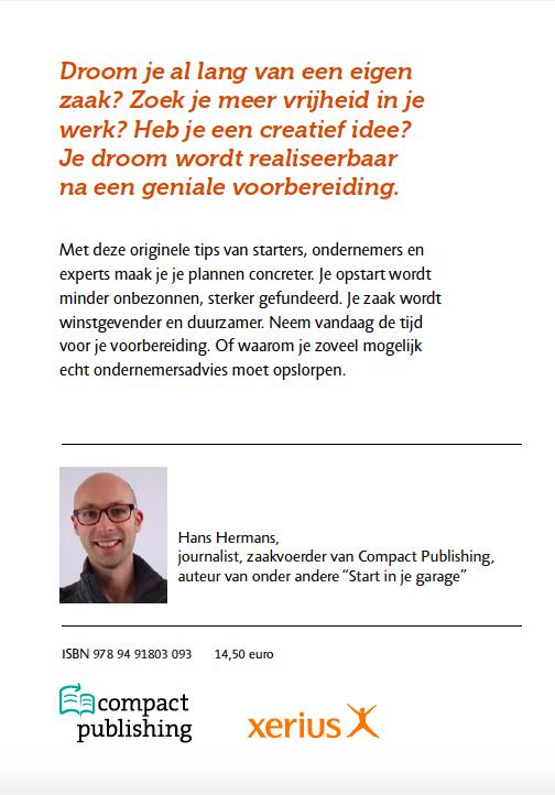 Achterkant van Geniaal begonnen, half gewonnen