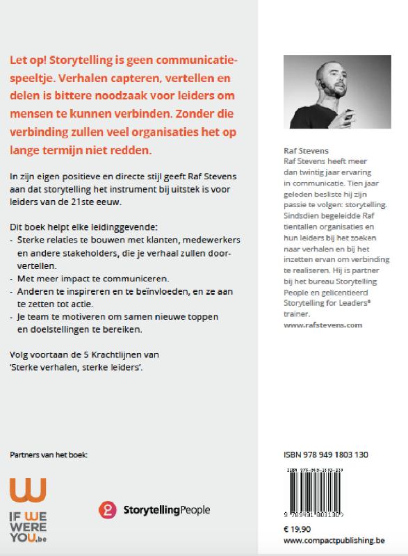 Achterkant van Sterke verhalen sterke leiders