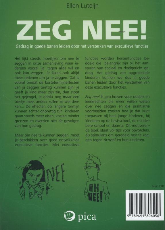 Achterkant van Zeg nee!
