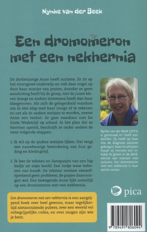 Achterkant van Een dromomeron met een nekhernia