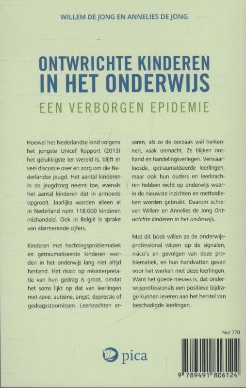 Achterkant van Ontwrichte kinderen in het onderwijs