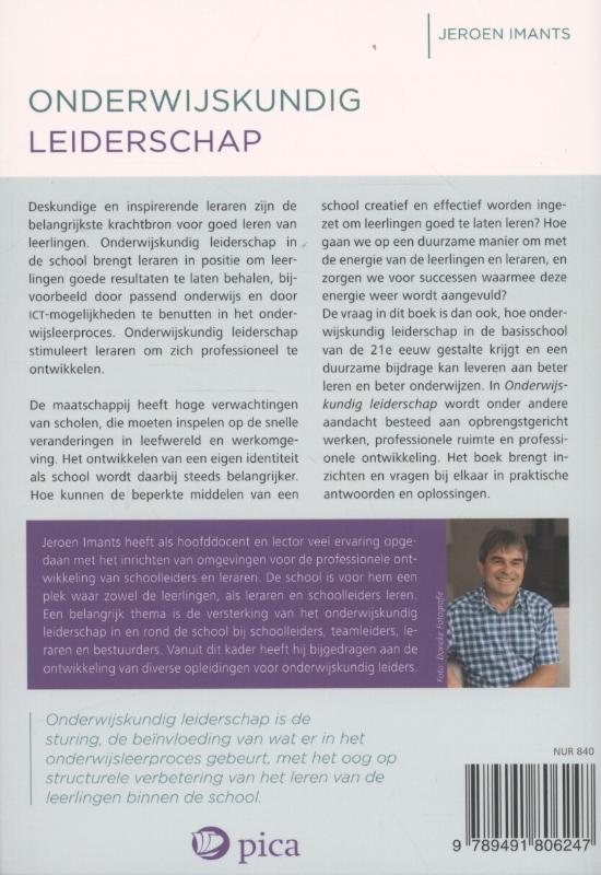 Achterkant van Onderwijskundig leiderschap