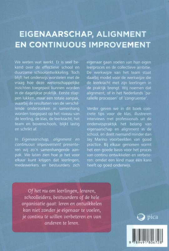 Achterkant van Eigenaarschap en alignment en continuous improvement