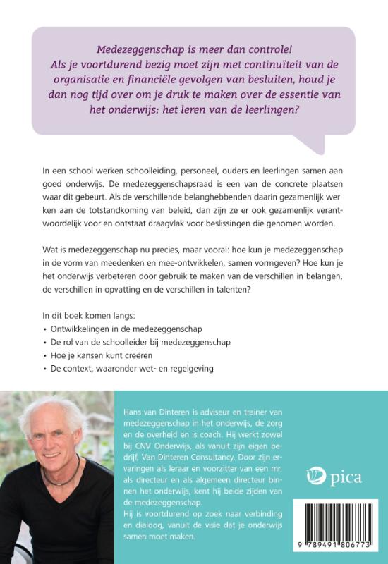Achterkant van Kansrijke medezeggenschap in het onderwijs