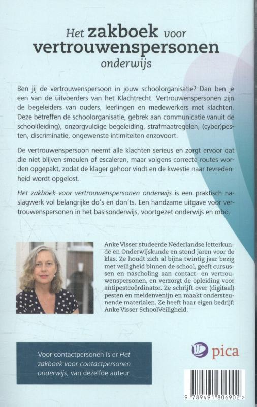 Achterkant van Het zakboek voor vertrouwenspersonen