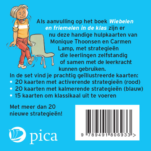 Achterkant van Wiebelen en friemelen hulpkaarten