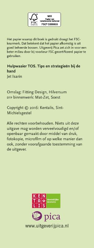 Achterkant van Hulpwaaier TOS