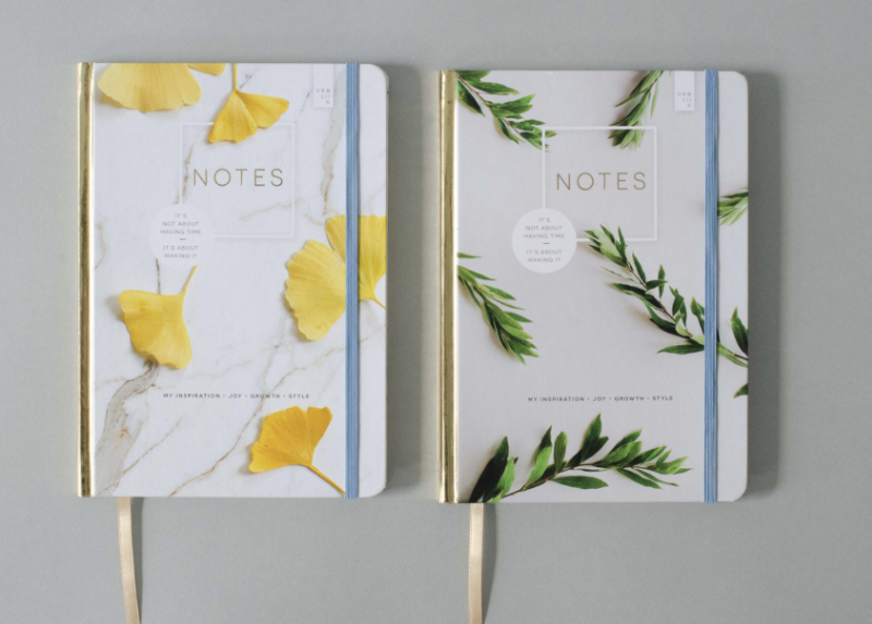 Achterkant van Notebook Ginkgo
