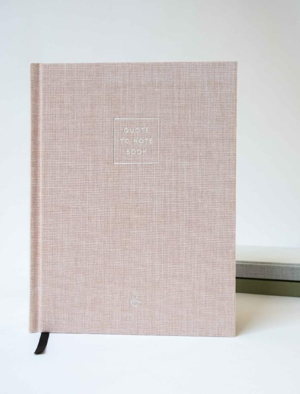 Achterkant van Quote To Note Book
