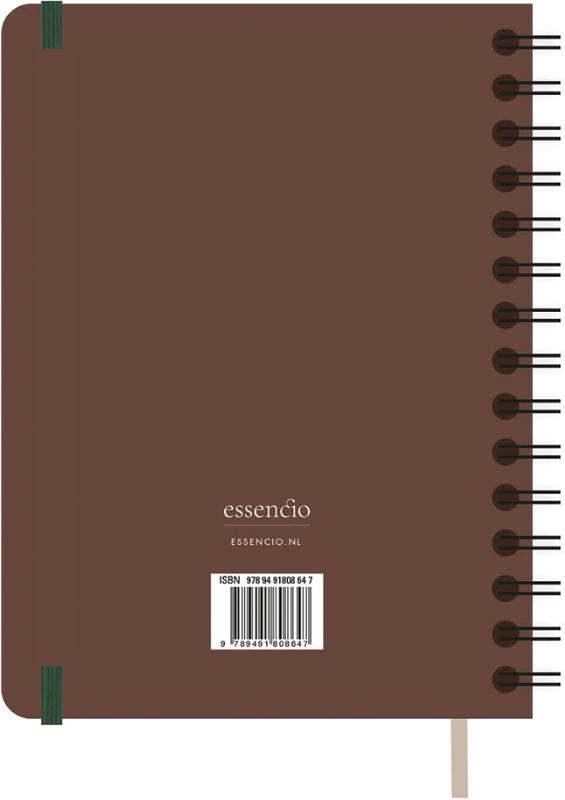 Achterkant van Essencio Agenda 2021 groot (Vrolijk Agenda)