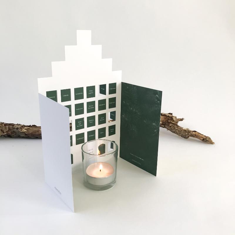 Achterkant van Essencio Adventskalender A4
