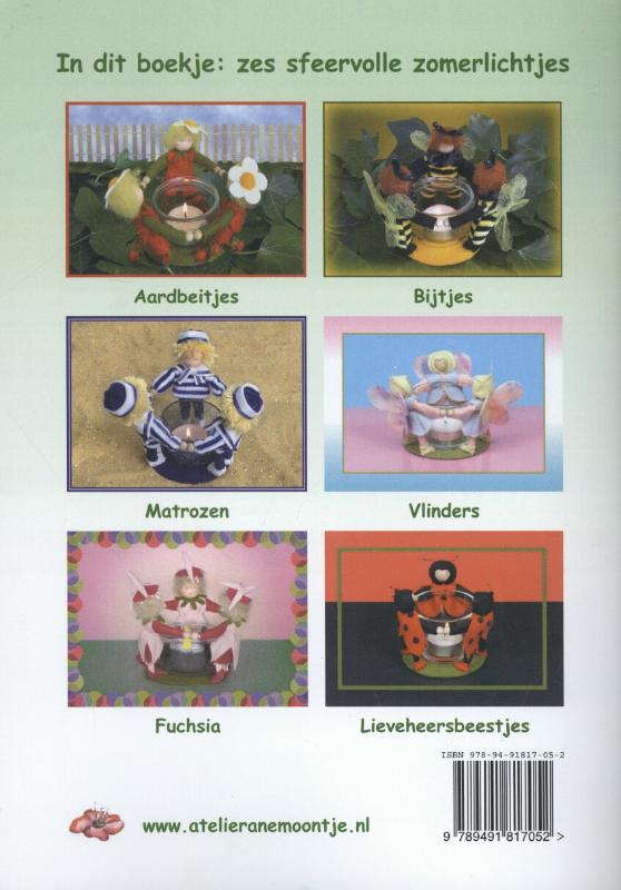 Achterkant van Zomersfeerlichtjes van vilt