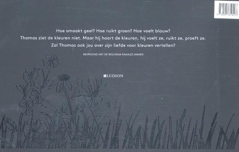 Achterkant van Het zwarte Kleurenboek