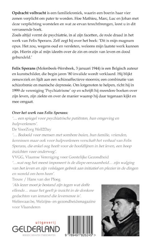 Achterkant van Opdracht volbracht