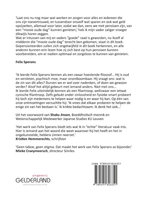 Achterkant van Een mooie oude dag