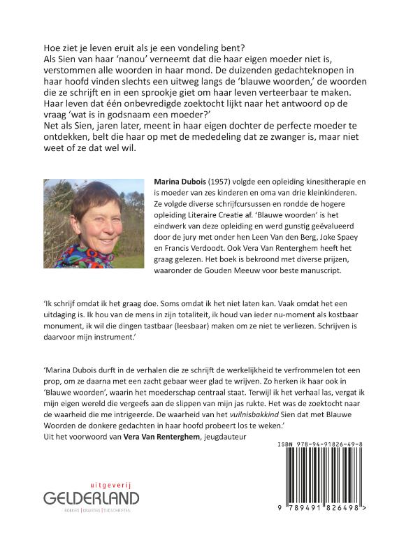 Achterkant van Blauwe woorden