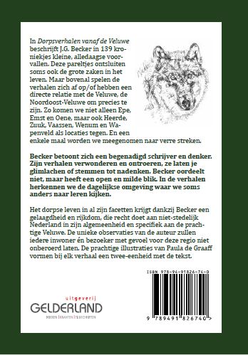 Achterkant van Dorpsverhalen vanaf de Veluwe